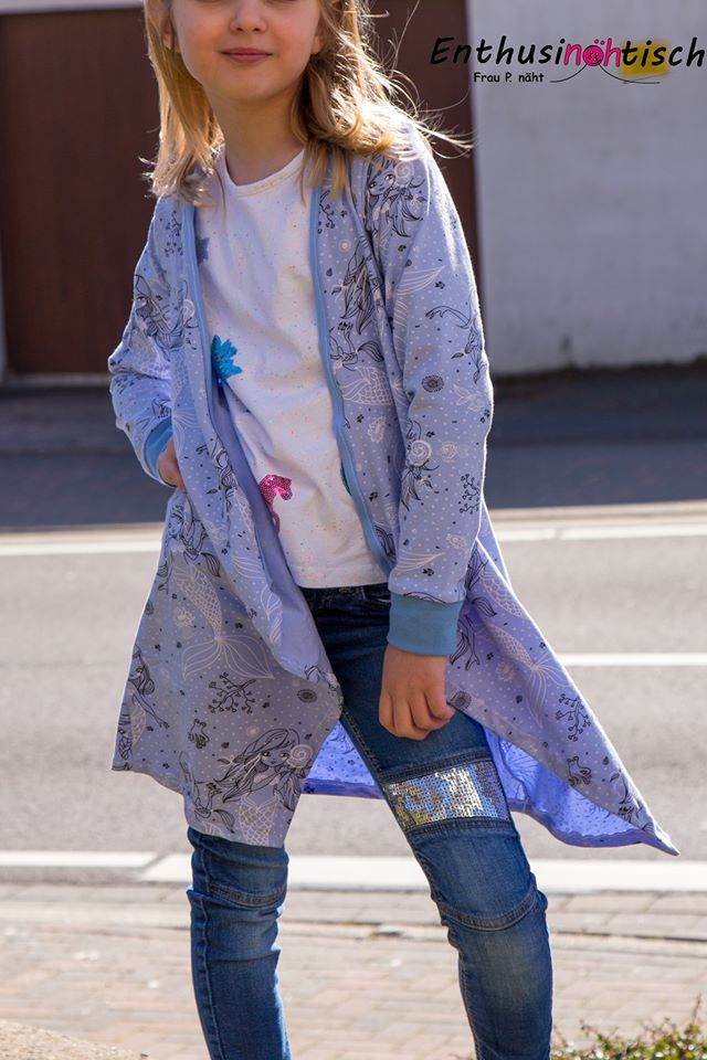 Happy Lysan - Gr 86 - 164 - Shirt mit Cardigan + Mantel Schnittmuster - Sewando