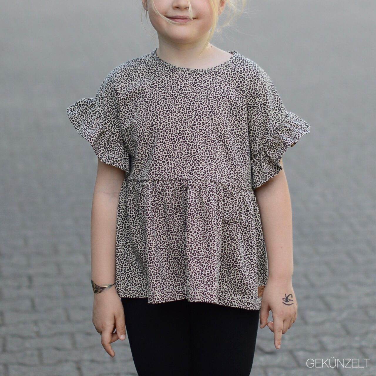 RUFFLE SWEATER LINA 80-164 - Sewando