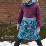 Schnittmuster Raglankleid Winter Glanz