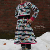 Schnittmuster Raglankleid Winter Glanz