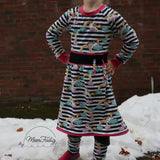 Schnittmuster Raglankleid Winter Glanz