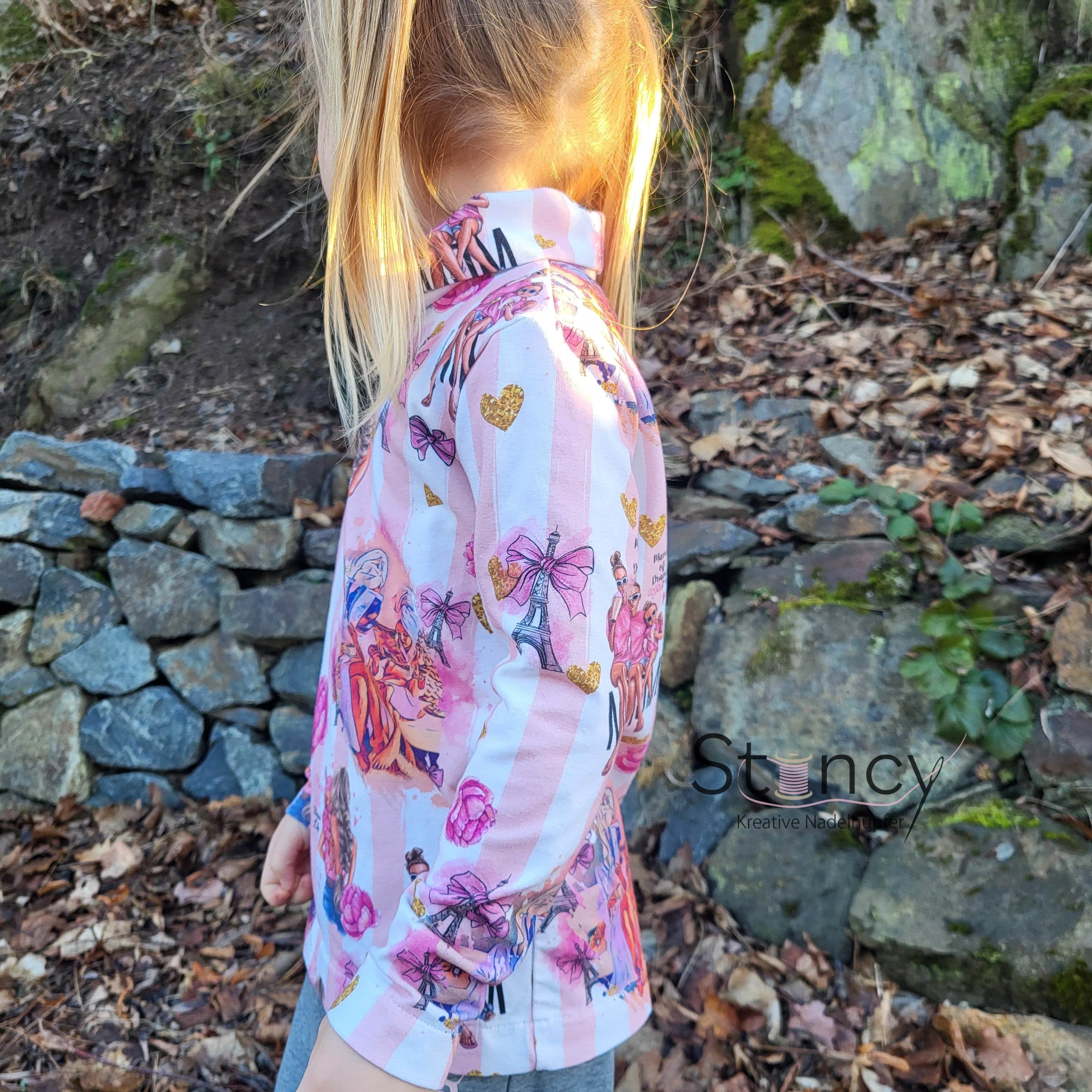 Schnittmuster Kinder Shirt Rollkragen Leni Gr. 80-140 - Sewando