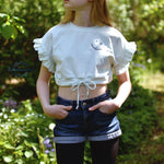 RUFFLE SWEATER LINA 80-164 - Sewando