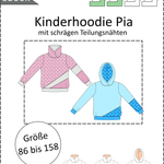 Pia – Kinderhoodie mit Teilungsnähten Gr. 86-158 - Sewando