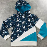 Pia – Kinderhoodie mit Teilungsnähten Gr. 86-158 - Sewando