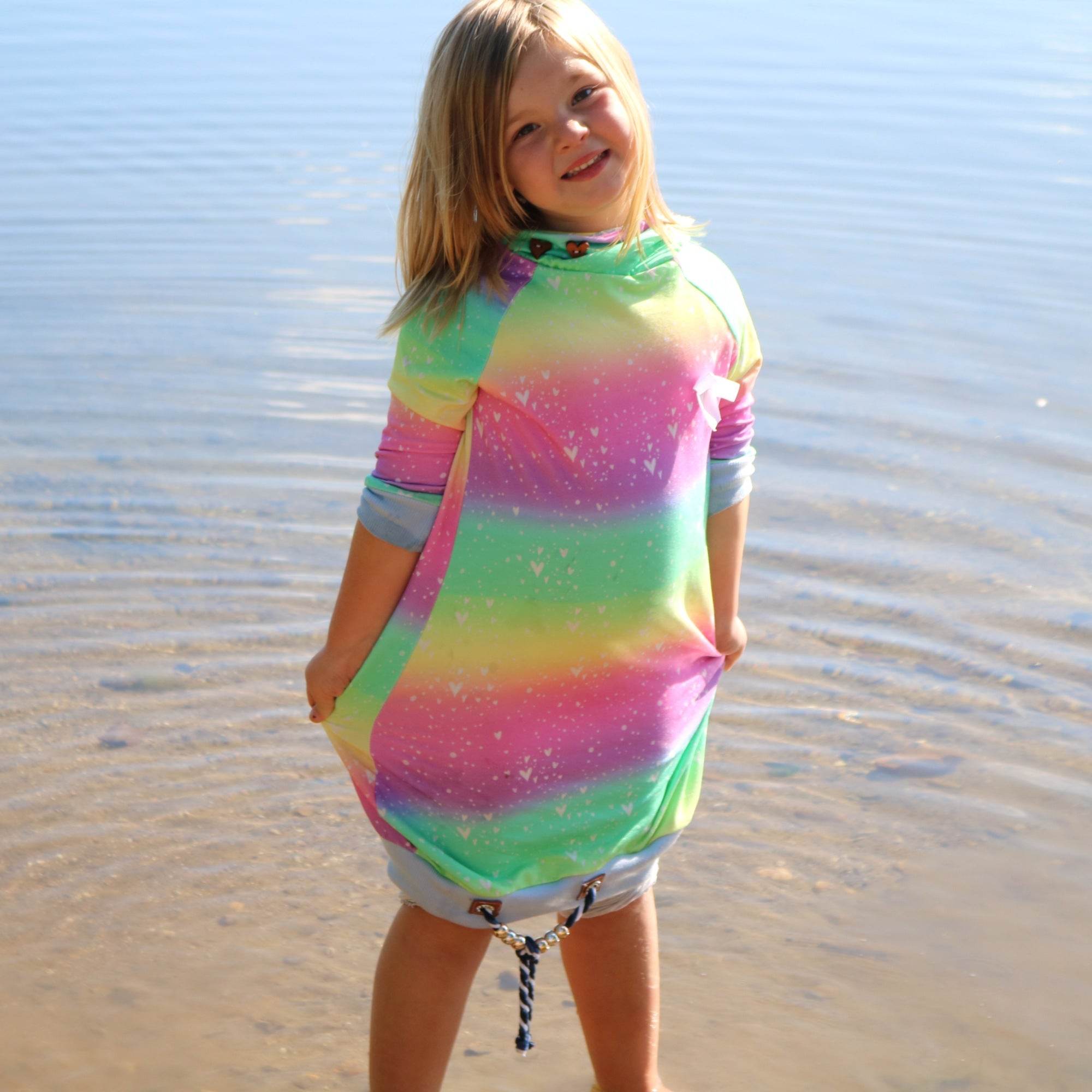 Schnittmuster Rag a´Ding Dong Raglanhoodie/Kleid Größe 56-164 - Sewando