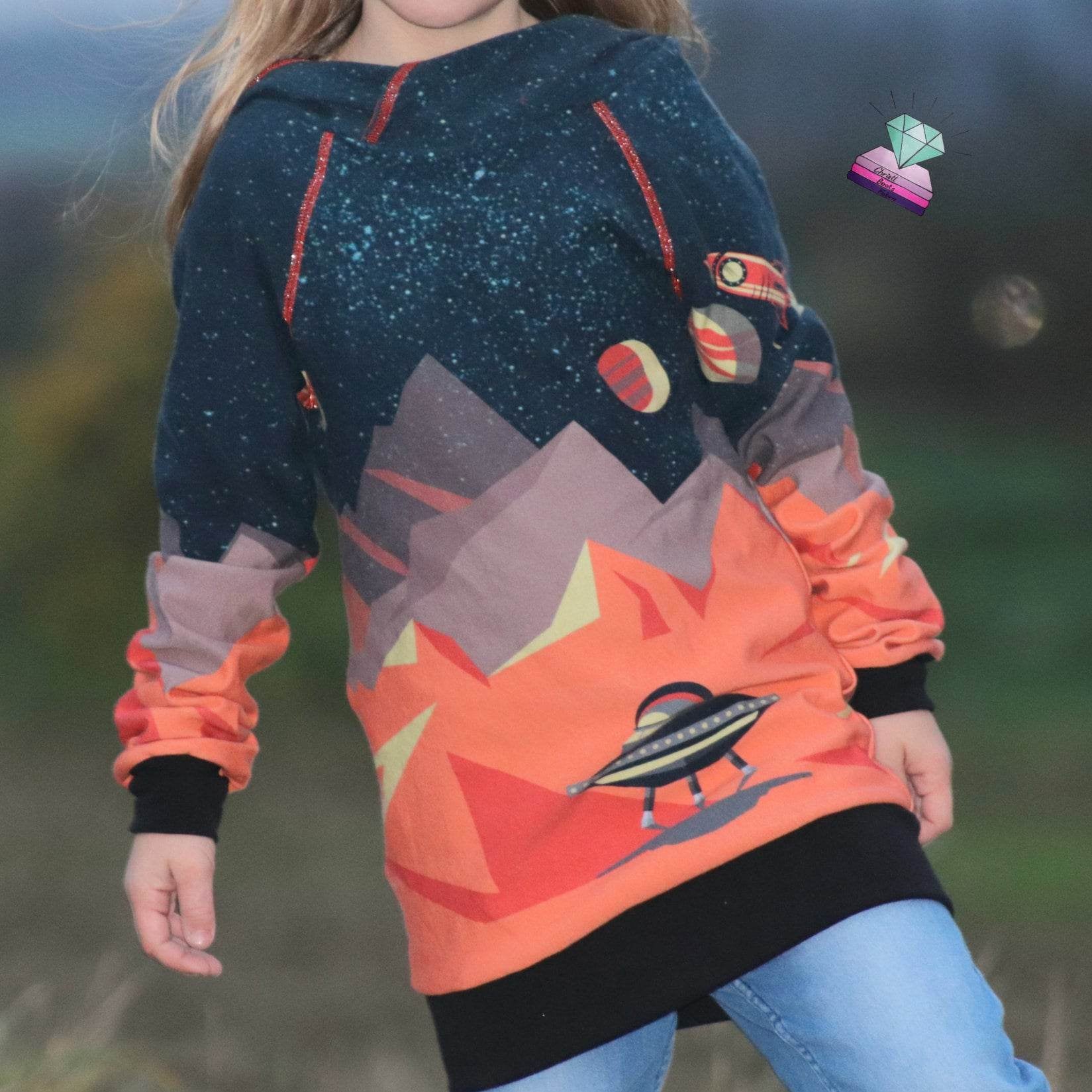 Schnittmuster Rag a´Ding Dong Raglanhoodie/Kleid Größe 56-164 - Sewando