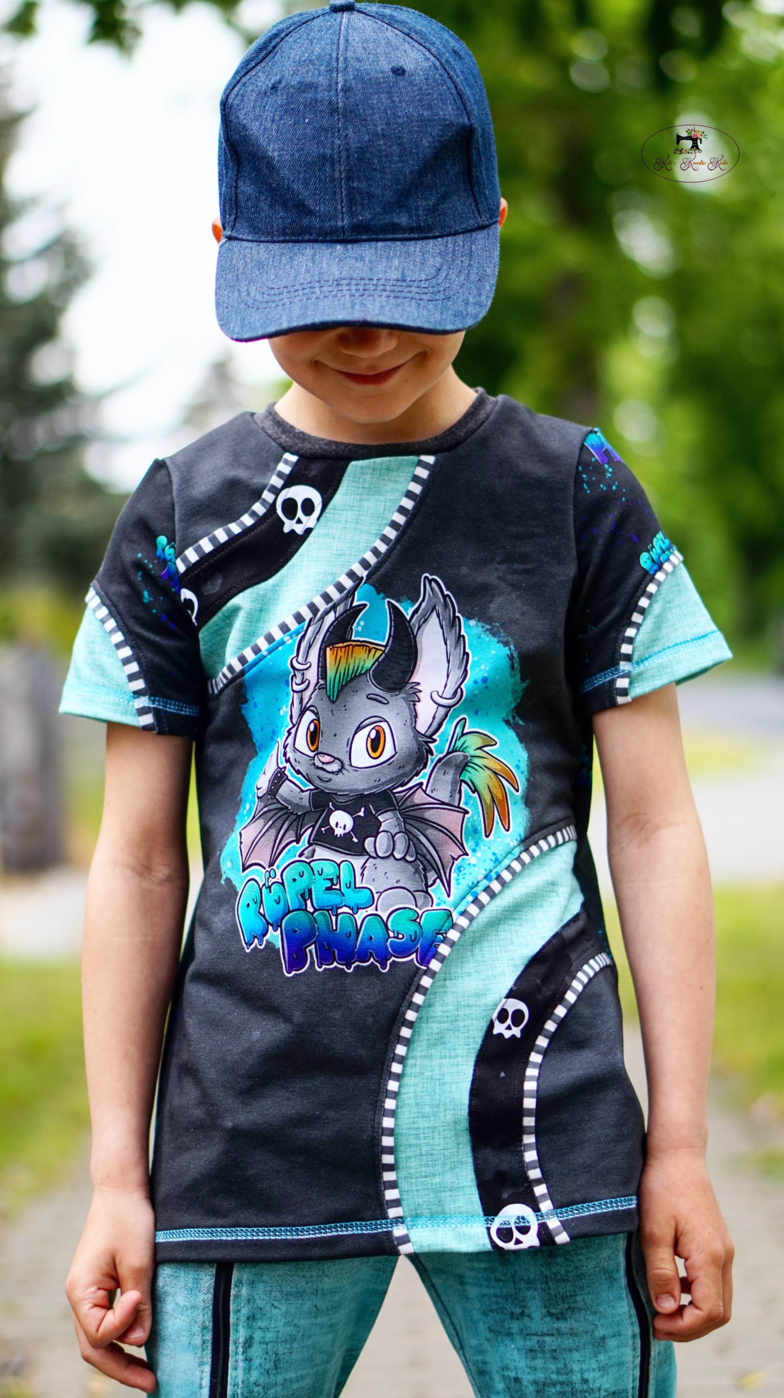 Schnittmuster *Big Wave Shirt* #T-Shirt Gr. 74-152 - Sewando