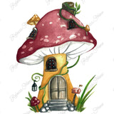 Bügelbild Waldmutzel Pilzhaus/ Pilzhäuschen - Sewando