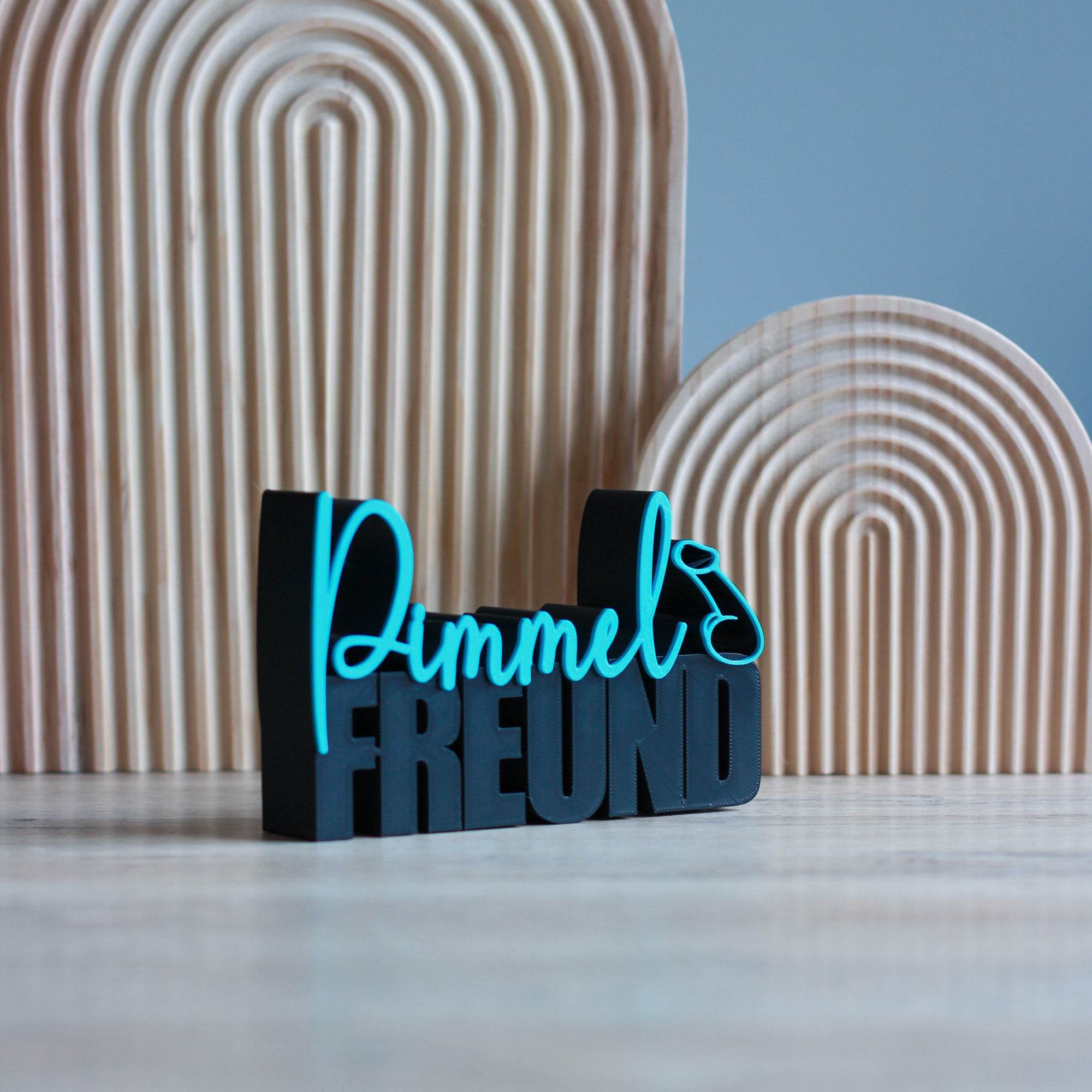 3D Druck Datei Schriftzug Pimmel Freund - Sewando