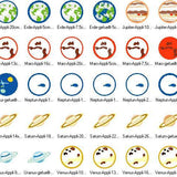 Stickdatei Planeten Weltall in 6 Größen - Sewando