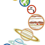 Stickdatei Planeten Weltall in 6 Größen - Sewando