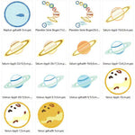 Stickdatei Planeten Weltall in 6 Größen - Sewando