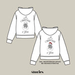 Zweiteiliges Weihnachtsdesign als Plotterdatei für Näher:innen & Strickfans – humorvolle Line Art Illustrationen im weihnachtlichen Stil.