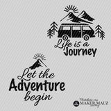 Plotterdatei Traveling Vanlife | Let the Adventure Begin