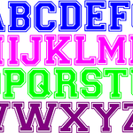 Plotterdatei Schrift College SVG - Sewando
