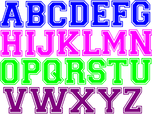 Plotterdatei Schrift College SVG - Sewando