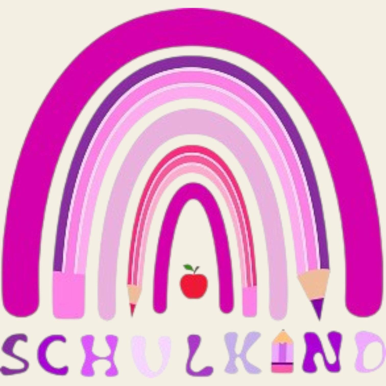 Plotterdatei Schulkind Regenbogen SVG - Sewando