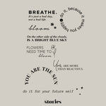 Digitale Plotterdatei - Selbstliebe Sprüche & Schriftzüge | 8-teiliges Set - Sewando