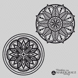 Plotterdatei Boho Mandala | 2 Mandala Motive zum Plotten