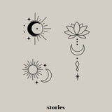 Digitale Plotterdatei - Boho Mond & Sonne Design | 3-teiliges Set - Sewando