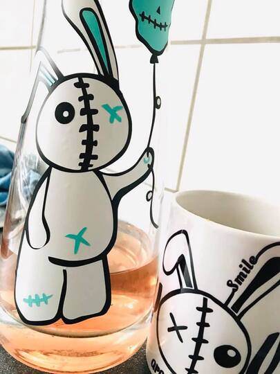 Plotterdatei Boo Bunny , PNG, DXF, SVG - Sewando