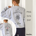 Weihnachtliche Line Art Plotterdatei – Frau mit Wollknäueln im Arm, perfektes Motiv für Strickfans & Selbermacher.