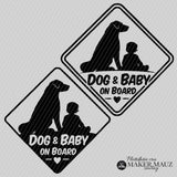 Plotterdatei Dog & Baby on Board