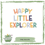 Fröhliches Plottermotiv für kleine Entdecker – Happy Little Explorer - Sewando