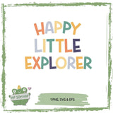Fröhliches Plottermotiv für kleine Entdecker – Happy Little Explorer - Sewando