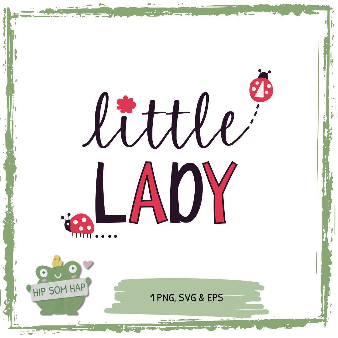 Plotterdatei Little Lady – süßes Marienkäfer-Motiv für Kinder-Shirts & DIY-Projekte - Sewando