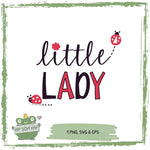 Plotterdatei Little Lady – süßes Marienkäfer-Motiv für Kinder-Shirts & DIY-Projekte - Sewando