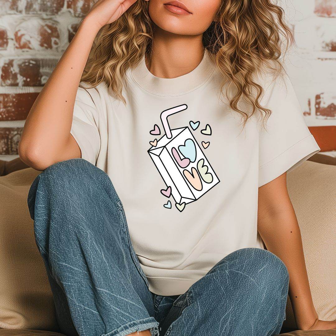 Plotterdatei LOVE Juice Box – Liebe mit Herzchen - Sewando