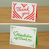 Plotterdatei Herzlichen Dank & Thank You | Dankeskarte plotten