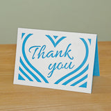 Plotterdatei Herzlichen Dank & Thank You | Dankeskarte plotten