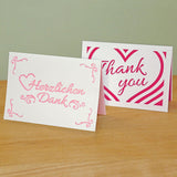 Plotterdatei Herzlichen Dank & Thank You | Dankeskarte plotten
