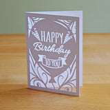 Plotterdatei „Geburtstagskarte - Happy Birthday to you“