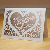 Plotterdatei „Alles Liebe zum Hochzeitstag Karte“