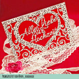 Plotterdatei „Alles Liebe zur Hochzeit Karte“