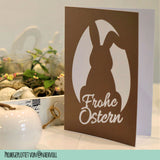 Plotterdatei Frohe Ostern Karte | Osterkarte plotten