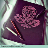 Plotterdatei Rockabilly Skull | Totenkopf mit Schwalbe plotten