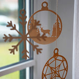 Plotterdatei Weihnachtskugeln | Fensterdeko Weihnachten
