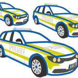 Stickdatei - Polizeiauto Polizei