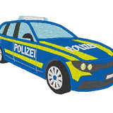 Stickdatei - Polizeiauto gefüllt Polizei klein