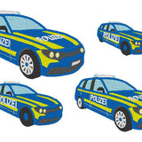 Stickdatei - Polizeiauto gefüllt Polizei klein