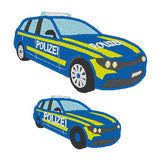 Stickdatei - Polizeiauto gefüllt Polizei klein
