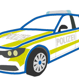 Stickdatei - Polizeiauto Polizei