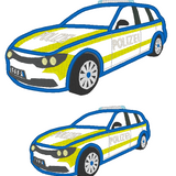 Stickdatei - Polizeiauto Polizei