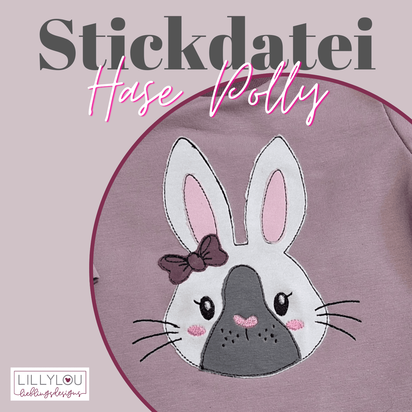 Stickdatei - Hasen Polly & Pippa - Sewando
