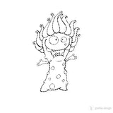 Digi Stamp Set "Pockenmonster" - Drucken | Basteln | Plotterdatei